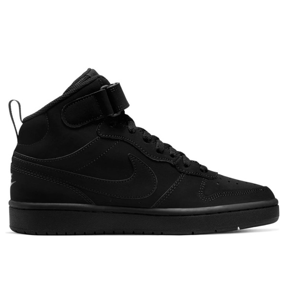Literally perfect Nike Court Borough Mid 2 PS 'Triple Black’ - Picture 3 of 16